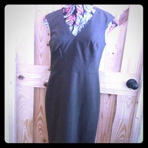 Ann taylor petite brown sophisticated dress